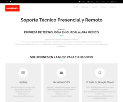 Nomadat.cloud(Soporte Técnico Presencial) Screenshot