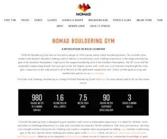Nomadbouldering.com(NOMAD Bouldering Gym) Screenshot