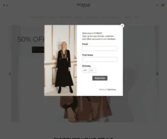 NomadconceptStore.com(Nomad Concept Store) Screenshot