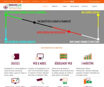 Nomade-Mali.com(NOMADE-mali est une entreprise de services du numérique à Bamako au Mali évoluant dans) Screenshot