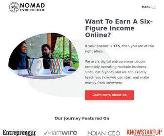 Nomadentrepreneur.net(Nomad Entrepreneur) Screenshot