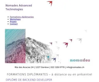 Nomades.ch(Nomades Advanced technologies) Screenshot