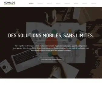 Nomadesolutions.com(Nomade Solutions Mobiles) Screenshot