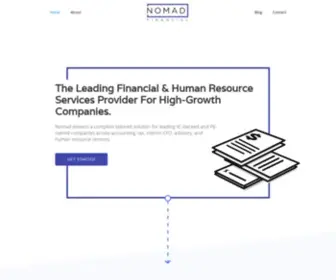 Nomadfinancial.com(Indinero and Nomad Financial) Screenshot