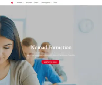 Nomadformation.fr(Centre de formation professionnelle) Screenshot