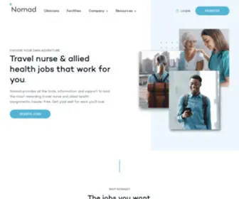 Nomadhealth.com(Travel Nurse and Travel Allied Health Jobs) Screenshot