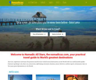 Nomadicas.com(Nomadic All Stars World Travel Blog) Screenshot