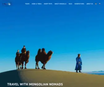 NomadicJourneys.com(Tours, Trips & Treks to Mongolia) Screenshot
