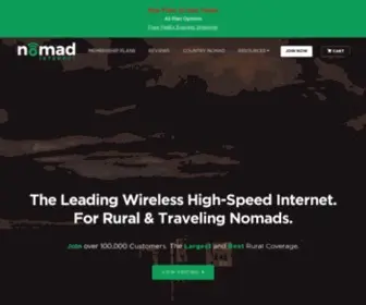 Nomadinternet.com(Nomad Internet) Screenshot