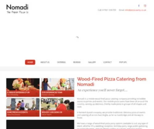 Nomadipizza.co.uk(Mobile Wood) Screenshot