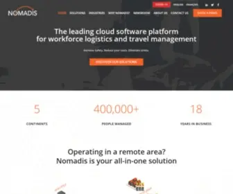 Nomadis.co(Workforce logistics and Travel management) Screenshot