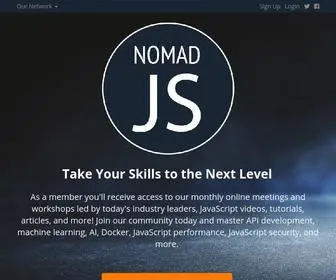Nomadjs.com(Nomad JavaScript) Screenshot
