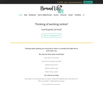 Nomadlife101.com(Digital Nomad Blog) Screenshot