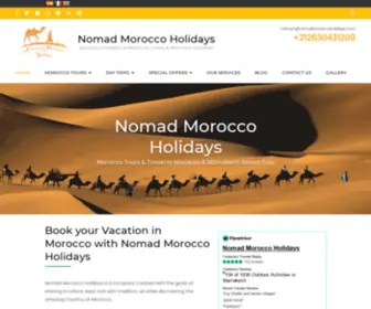 Nomadmoroccoholidays.com(Nomad Morocco Holidays) Screenshot