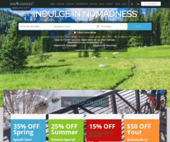 Nomadnessrentals.com(Indulge yourself at a quality vacation home) Screenshot
