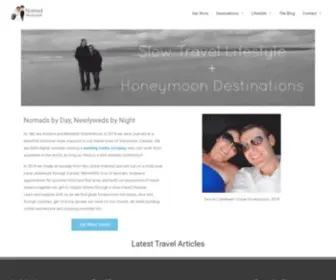 Nomadnewlyweds.com(Slow Travel Lifestyle to Find Happiness) Screenshot