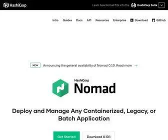 Nomadproject.io(Nomad by HashiCorp) Screenshot