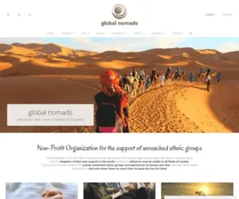 Nomads.global(Non-Profit Organization for the support of unreached ethnic groups) Screenshot