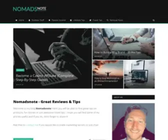 Nomadsnote.com(Tips & Tricks from a Digital Nomad) Screenshot