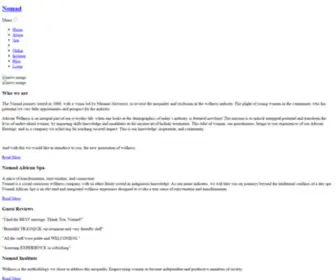 Nomadspa.com(Nomad Spa) Screenshot