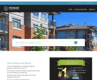 Nomadtemphousing.com(Nomad) Screenshot