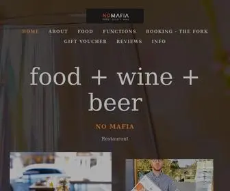 Nomafia.com.au(Italian Wine Bar) Screenshot