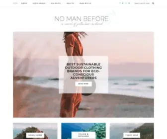 Nomanbefore.com(Travel & Adventure Blog) Screenshot