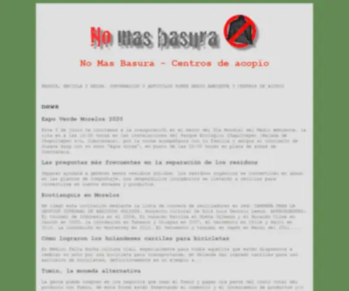 Nomasbasura.org(Medio Ambiente) Screenshot