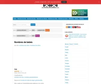 Nombresparamibebe.com(Nombres de bebés) Screenshot