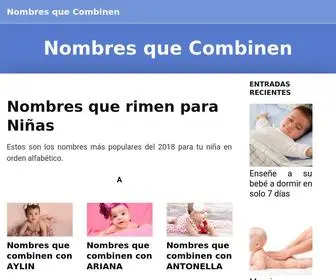 Nombresquecombinen.com(Nombres que Combinen) Screenshot