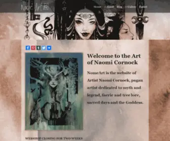 Nomeart.com(Pagan Art by Artist Naomi Cornock) Screenshot