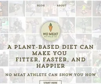 Nomeatathlete.com(Plant-Based Diet for Athletes) Screenshot