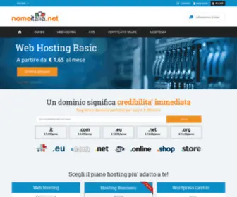 Nomeitalia.net(Registrazione dominio internet) Screenshot