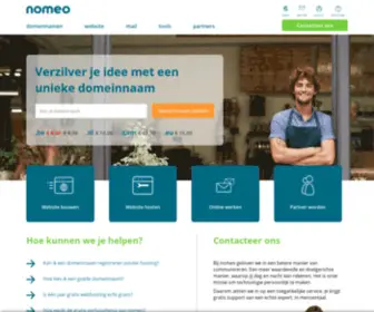 Nomeo.be(Domeinnamen en webhosting) Screenshot