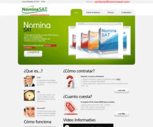 Nomisat.com(Nomina SAT) Screenshot