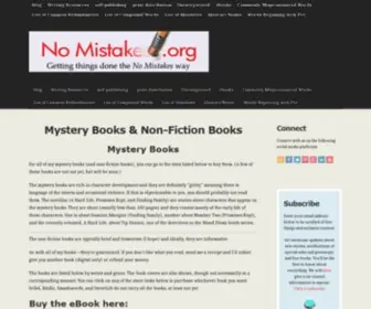 Nomistakespublishing.com(Mystery Books & Non) Screenshot