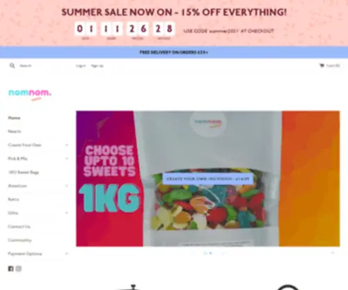 Nomnomsweets.com(NomNom Sweets) Screenshot