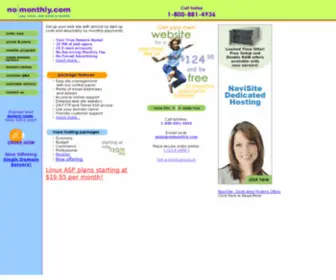 Nomonthly.com(Web hosting) Screenshot