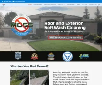 Nomoss.com(Soft Wash Roof Cleaning) Screenshot