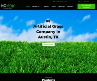 Nomowtx.com(Artificial Grass & Putting Green Installers Austin) Screenshot