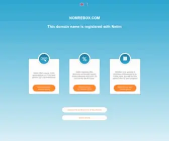 Nomrebox.com(This domain name is registered with Netim) Screenshot