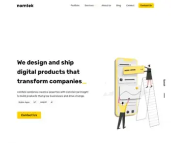 Nomtek.com(Mobile, AR, XR Development) Screenshot