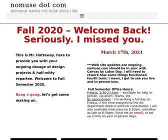 Nomuse.com(Fall 2020) Screenshot