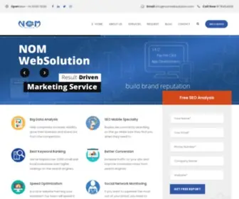 Nomwebsolution.com(Digital Marketing Agency in Delhi) Screenshot