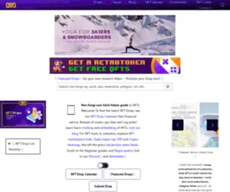 Non-Fungi.com(Non-Fungible Token Portal & Drop Calendar) Screenshot