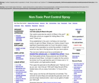 Non-Toxic-Pest-Control.com(Non toxic pest control) Screenshot