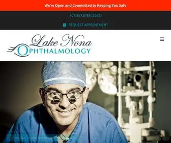 Nonaeyemd.com(Lake Nona Ophthalmology) Screenshot