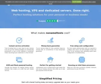 Nonamehosts.com(Fast and secure VPS hosting in Europe) Screenshot