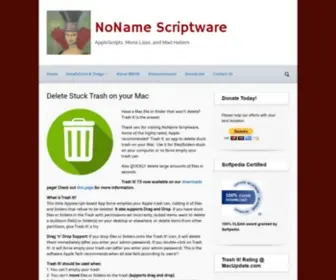 Nonamescriptware.com(AppleScripts, Mona Lisas, and Mad Hatters) Screenshot