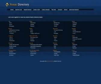 Nonar.com(Internet Directory) Screenshot